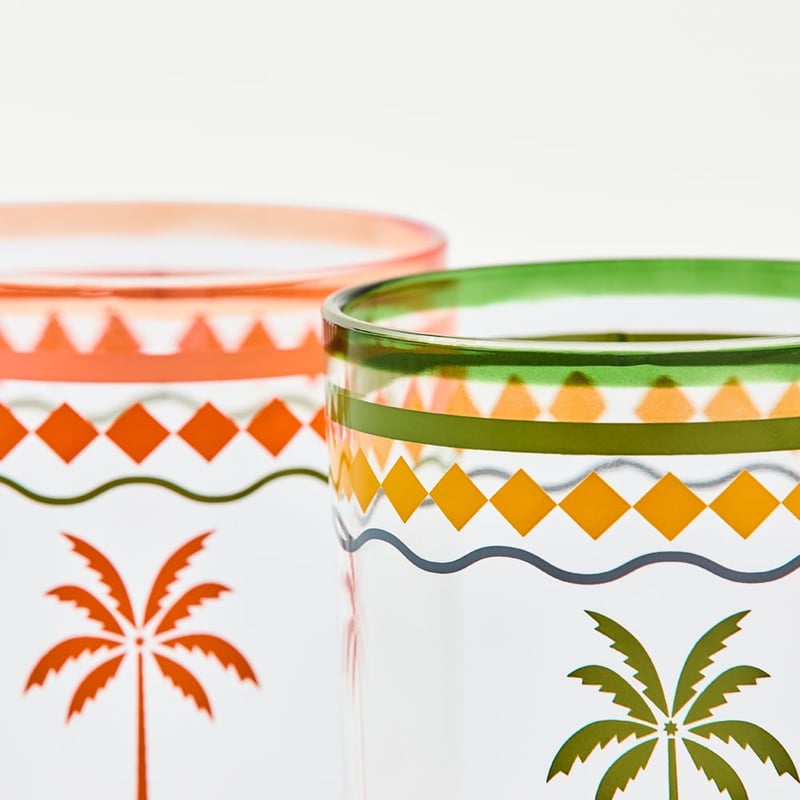 Natures Resort Palm Tumbler Pack of 2