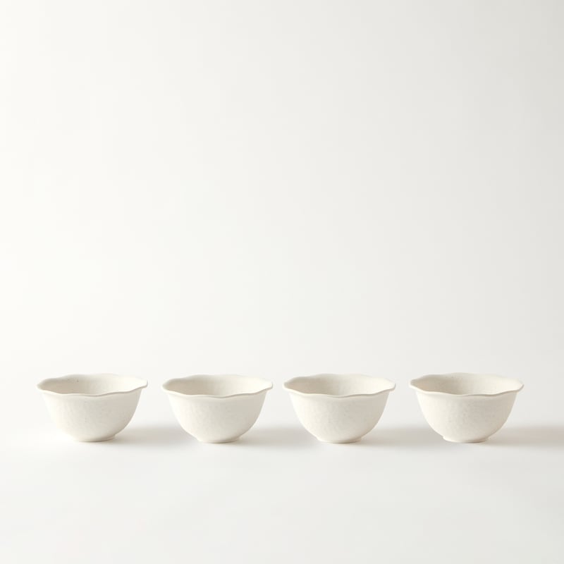 Catalina Ivory Bamboo Small Bowl Set of 4