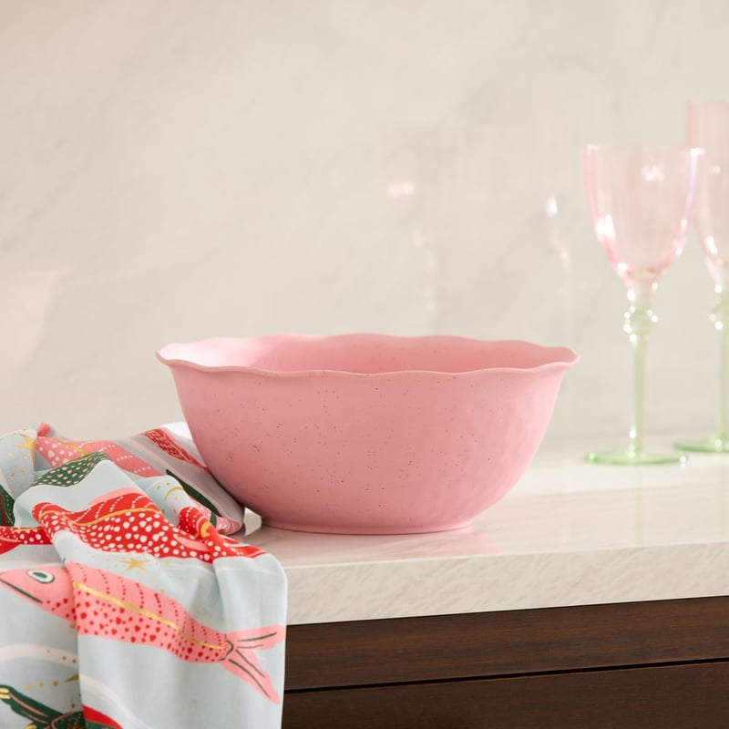 Catalina Watermelon Bamboo Salad Bowl