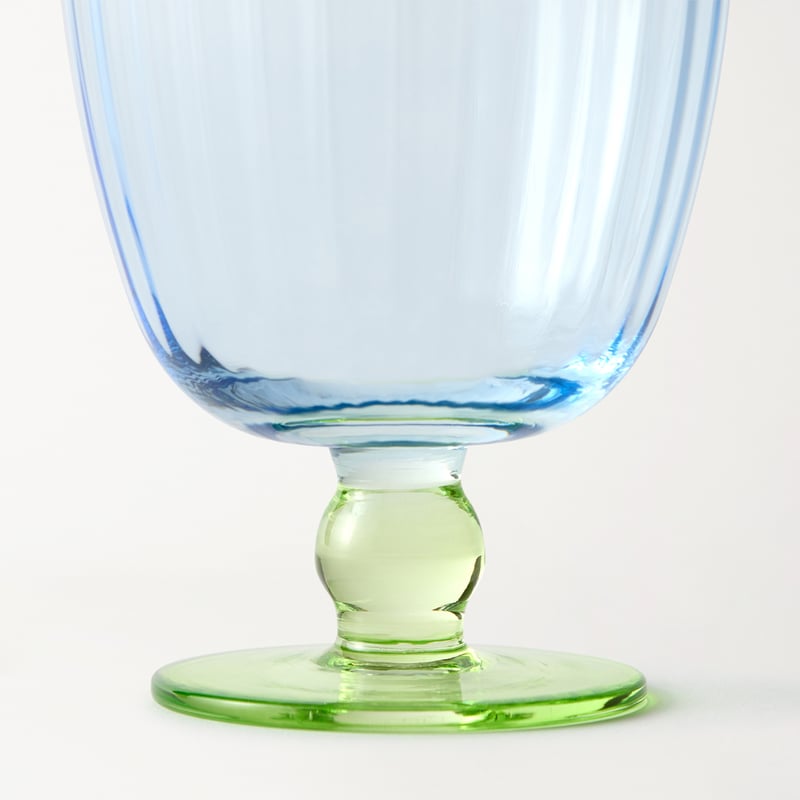Carlita Drinkware Blue & Green Goblet Pack of 2