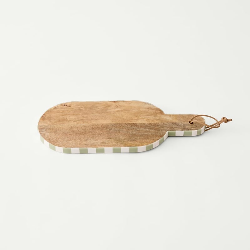 Umbria Green & White Timber Serving Board