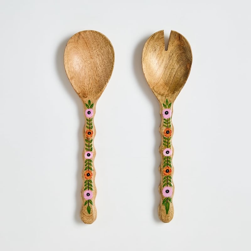 Summer Timber Salad Serving Set of 2