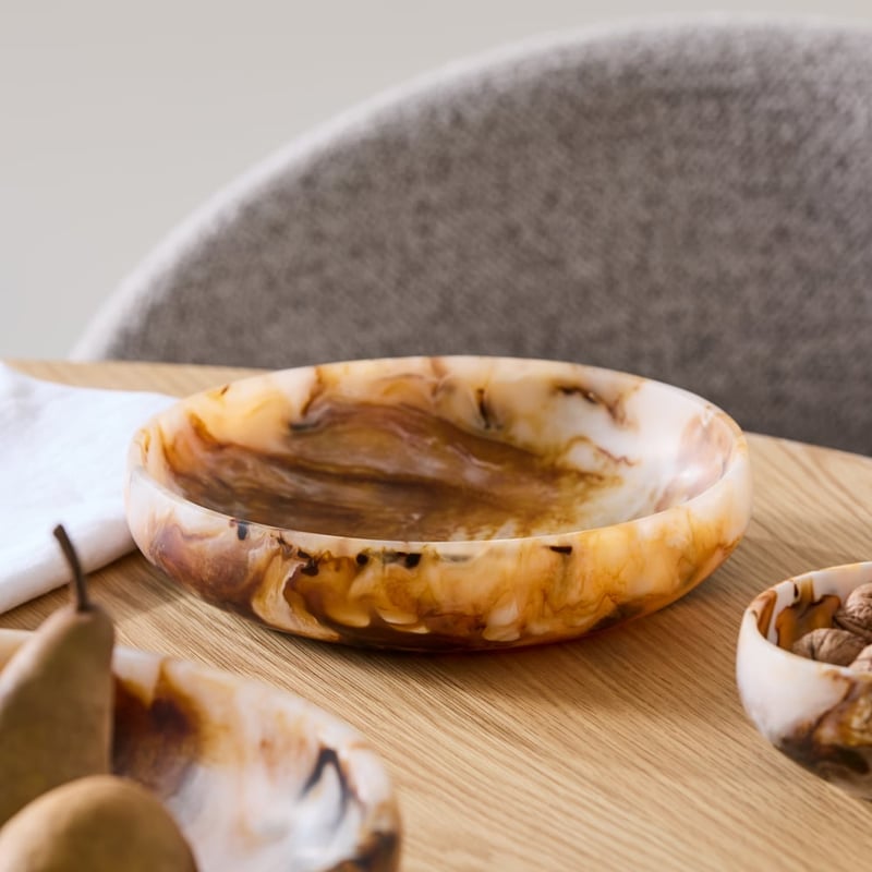 Milano Brown Resin Servingware