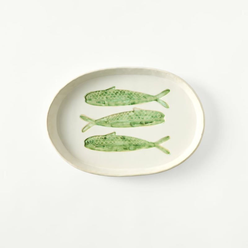 Marine Life Fish Large Oval Platter