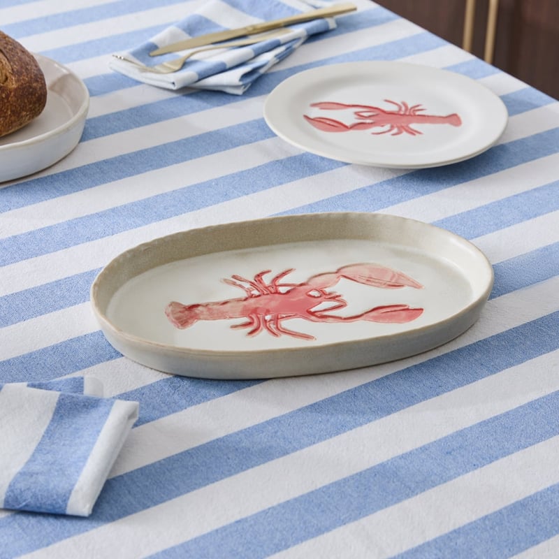 Marine Life Lobster Oval Platter