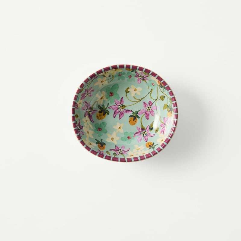 Camille Melamine Seaspray Floral Dip Bowl