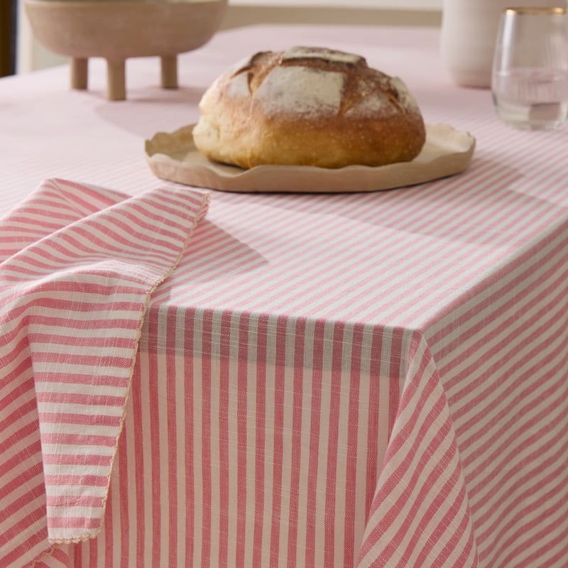 Seville Stripe Watermelon Tablecloth	