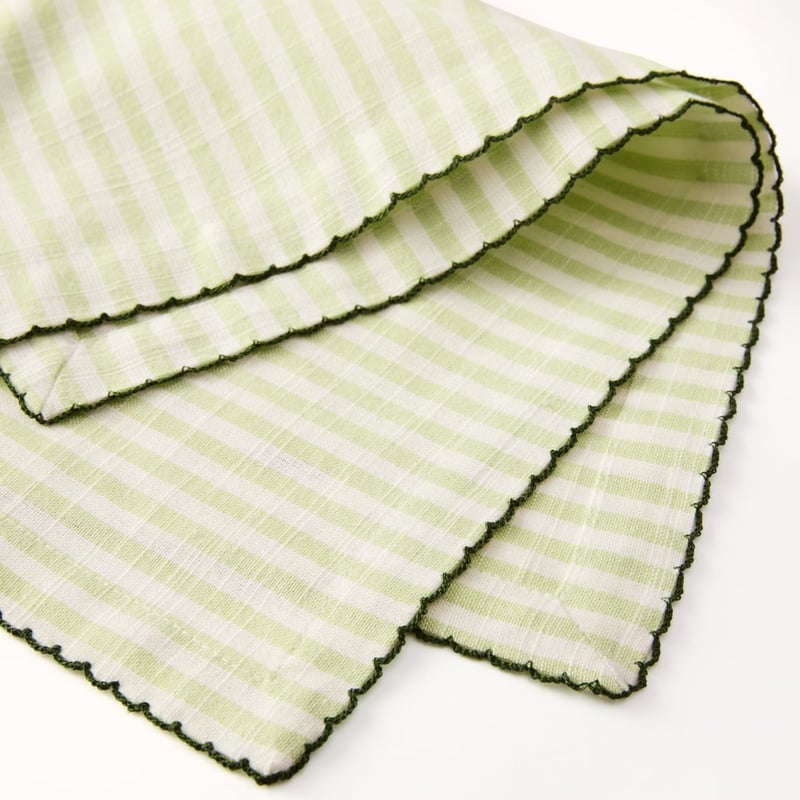 Seville Stripe Lemongrass Napkins Pack of 2