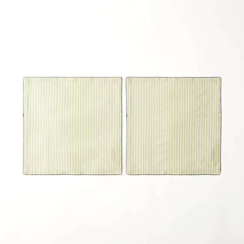 Seville Stripe Lemongrass Napkins Pack of 2