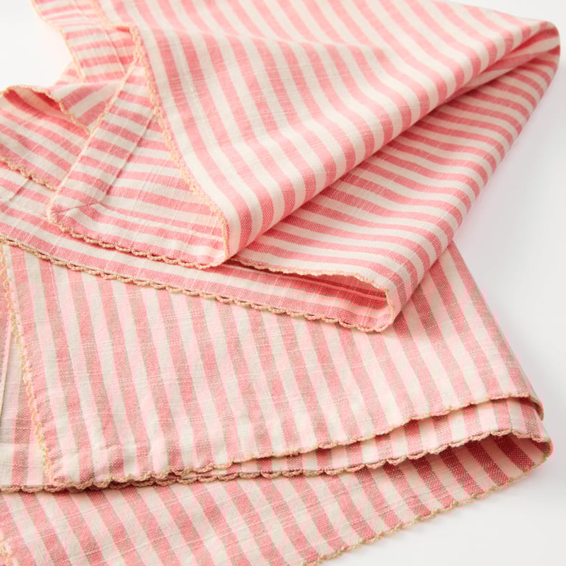 Seville Stripe Watermelon Napkins Pack of 2