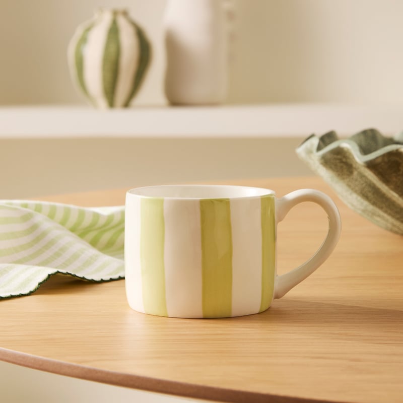 Stripe Lemongrass Mug