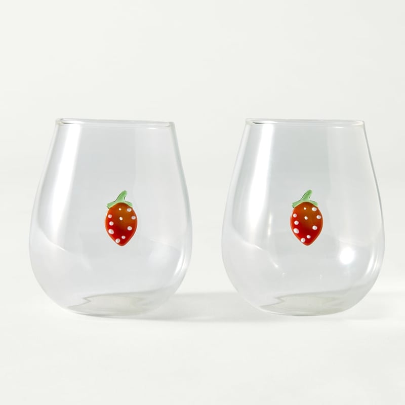 Summer Fruit Strawberry Tumbler Pack of 2