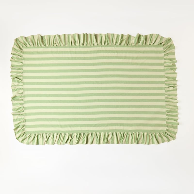 C'est La Vie Green Tablecloth