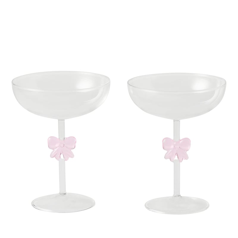 Bow Pink Coupe Pack of 2	