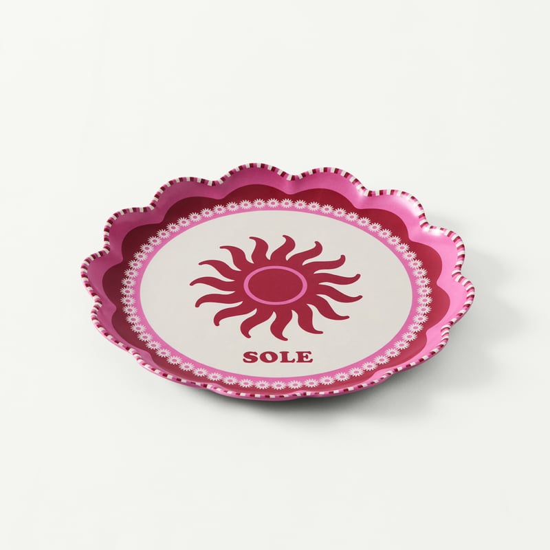 Sunlit Sanctuary Multi Scalloped Plates Set of 4