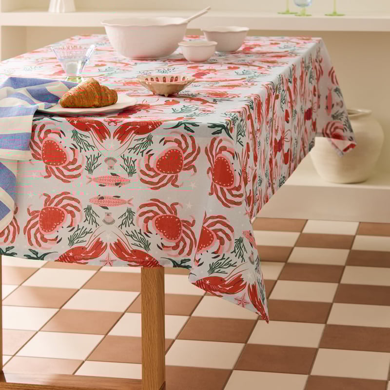 La Mer Blue Tablecloth