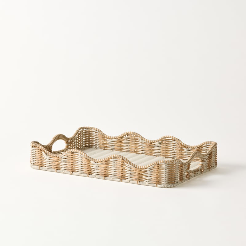 Marloe Taupe & White Tray