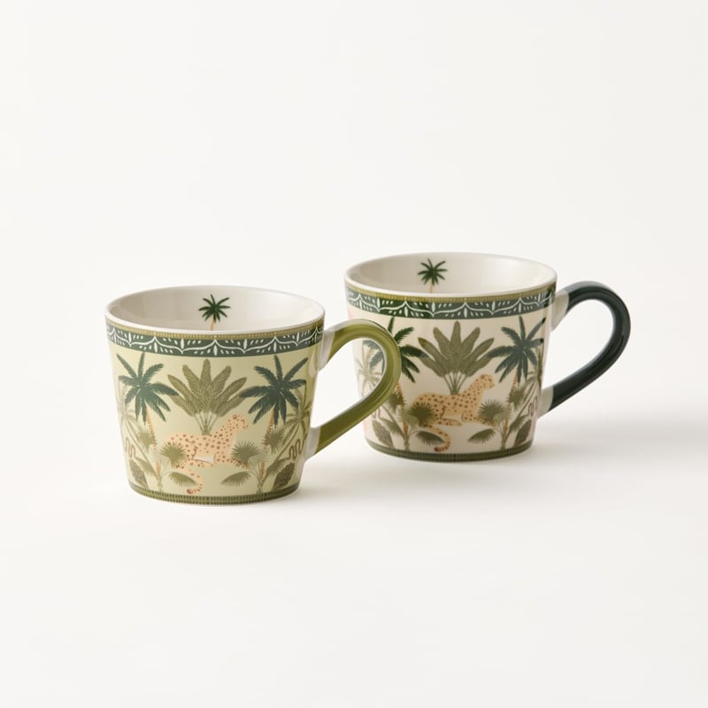 Natures Resort Leopard Mug Pack of 2