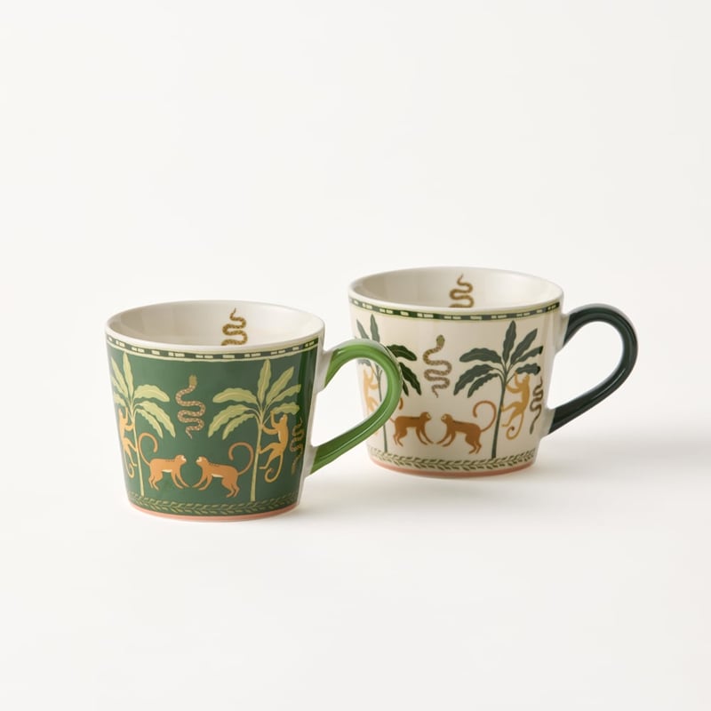 Natures Resort Monkey Mug Pack of 2