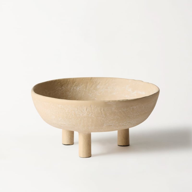 Laguna Beige Footed Bowl