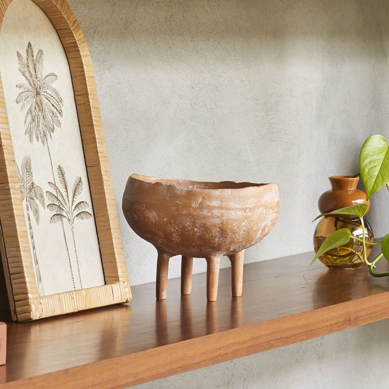 Laguna Terracotta Footed Bowl