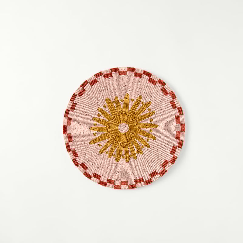 Sealife Beaded Sun Placemat