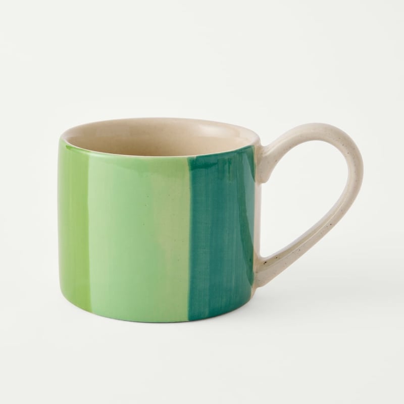 Tuscany Green Stripe Mug