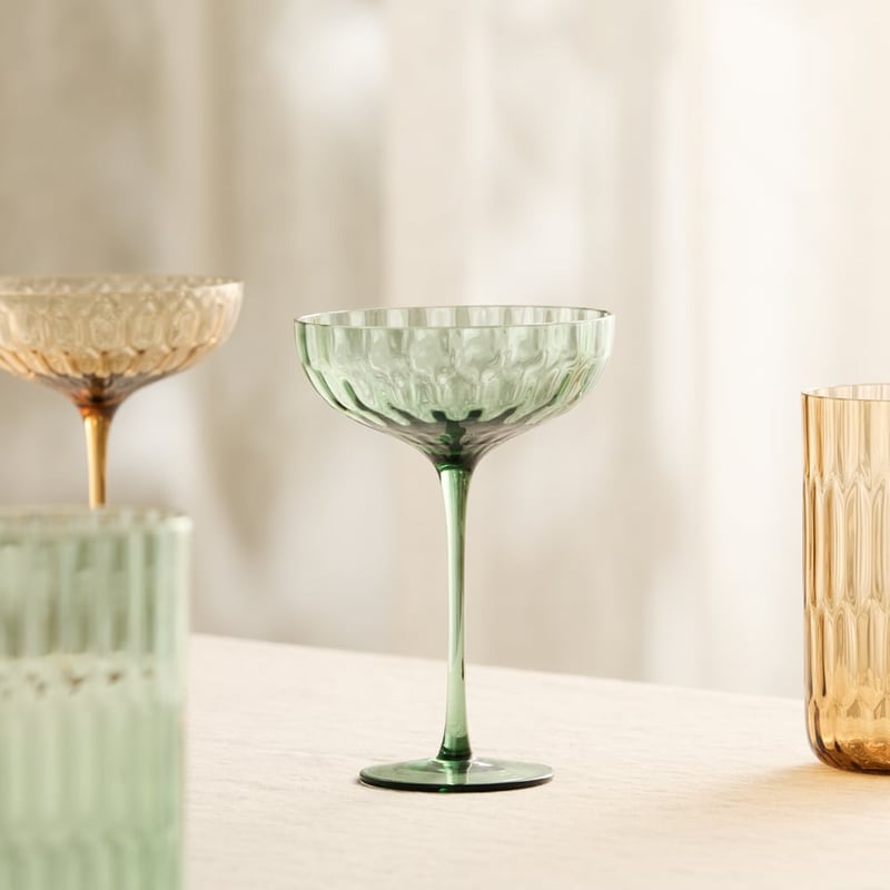 Soho Fern Green Cocktail Glass Pack of 4