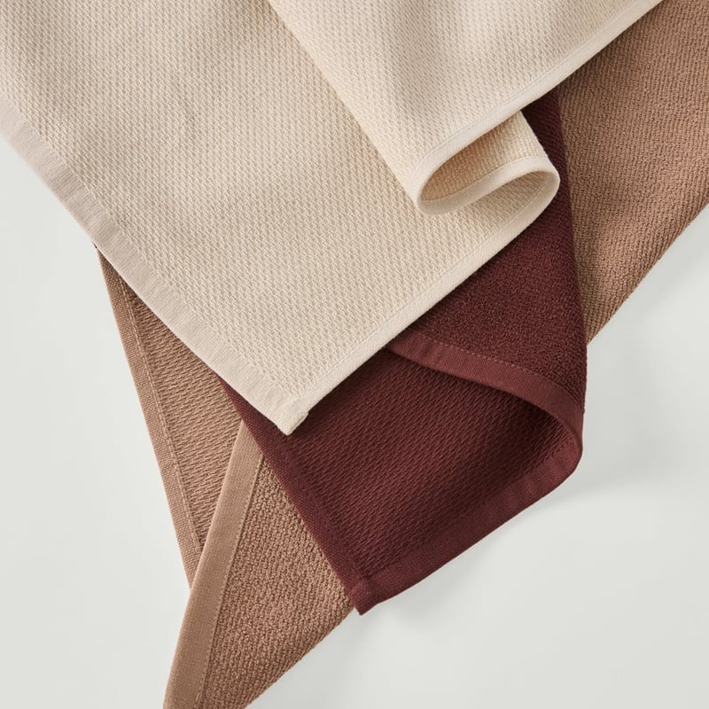 Luxe Cappuccino Tea Towel Pack of 3