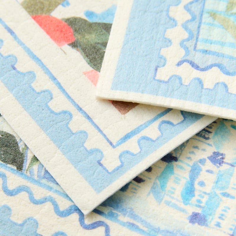 Riviera Printed Dishcloth Pack of 3