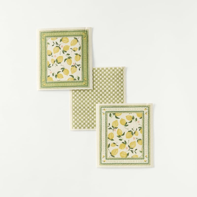 Sorrento Printed Dishcloth Pack of 3