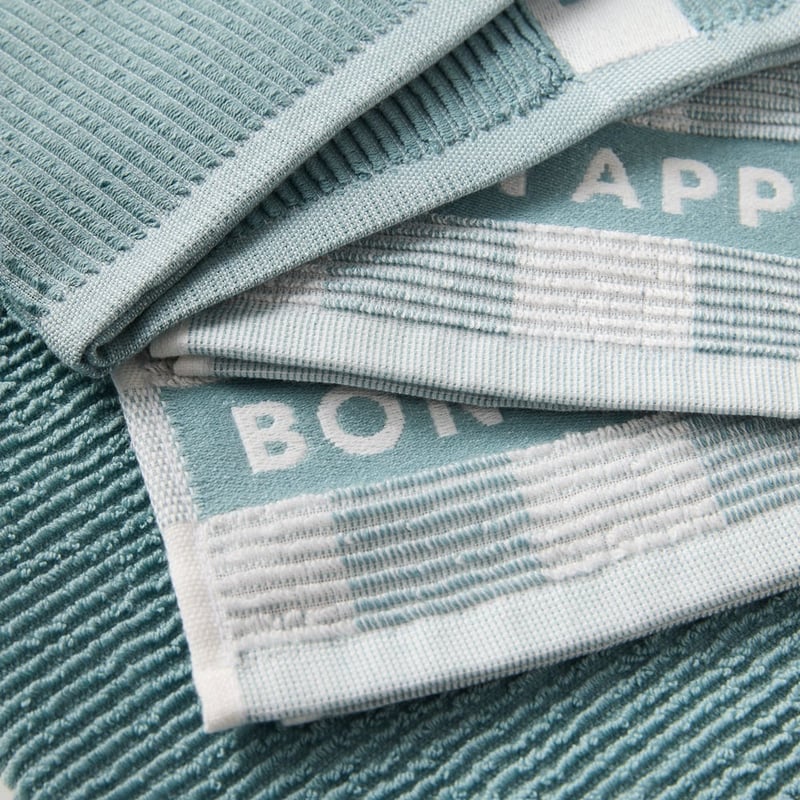 Australian Cotton Nordic Blue Tea Towel Pack of 3