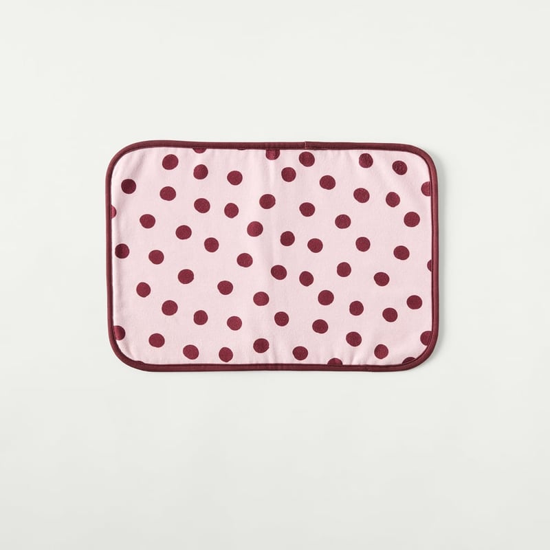 Harper Rose & Burgundy Spot Reversible Drying Mat