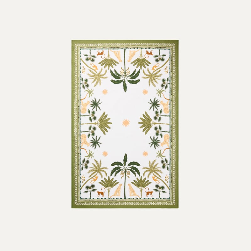 Natures Resort Green Tablecloth