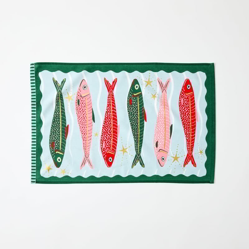 La Mer Fish Tea Towel Pack of 2