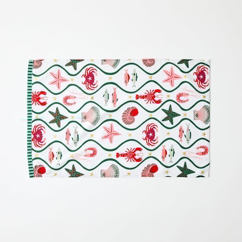 La Mer Fish Tea Towel Pack of 2