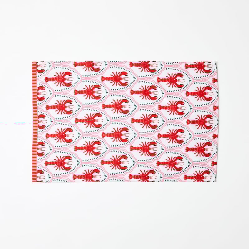 La Mer Lobster Tea Towel Pack of 2