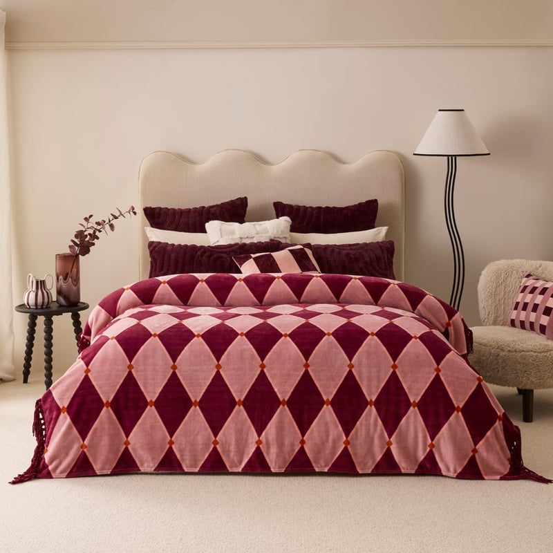 Supersoft Rosalie Pink Blanket