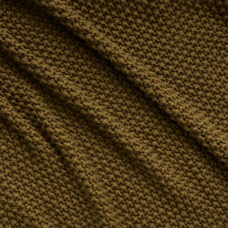Hallstatt Olive Chunky Knit Throw