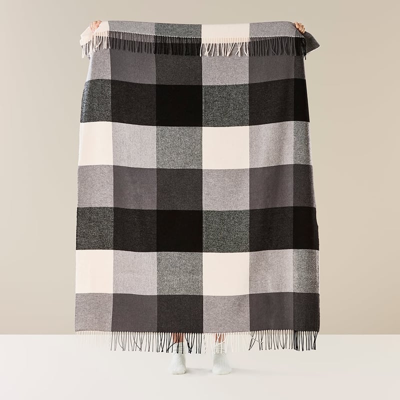 Holland Grey Wool Throw