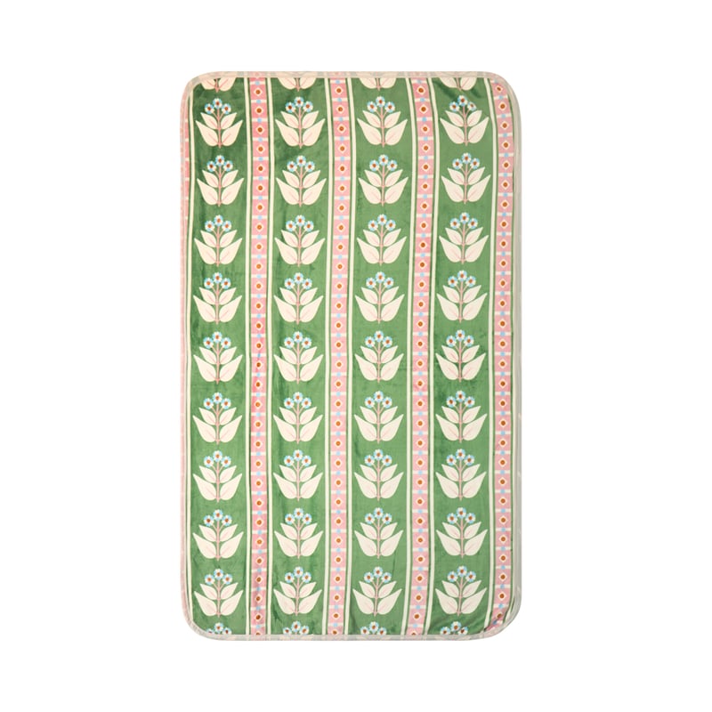 Garden House Floral Sherpa Throw