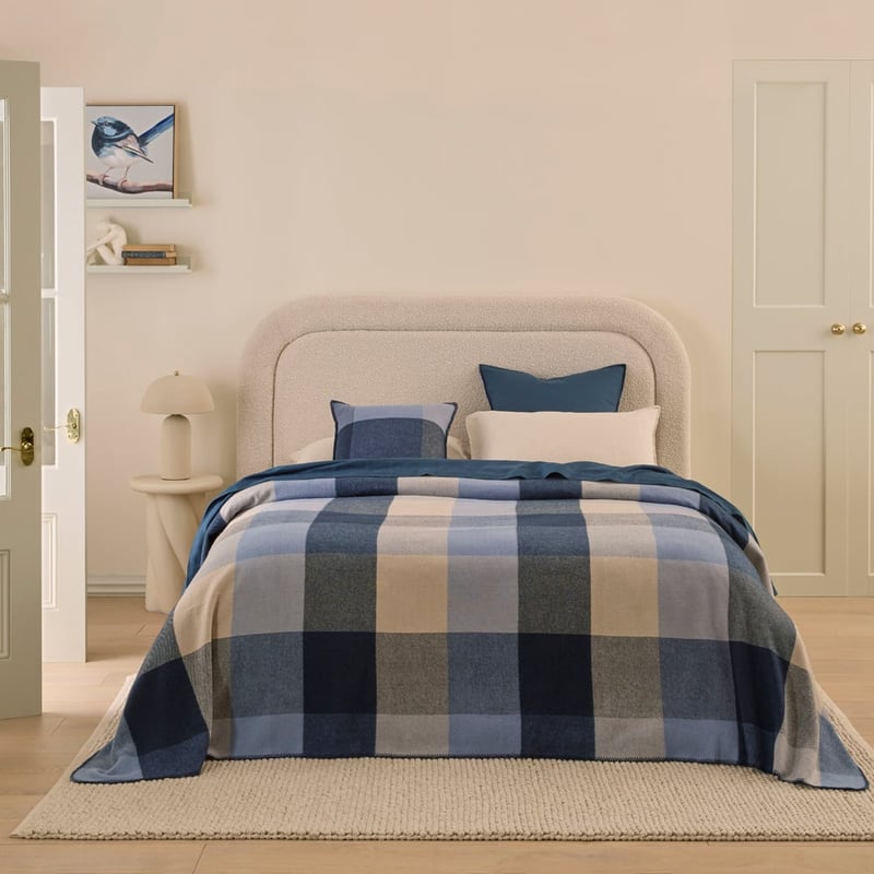 Holland Blues Wool Blanket