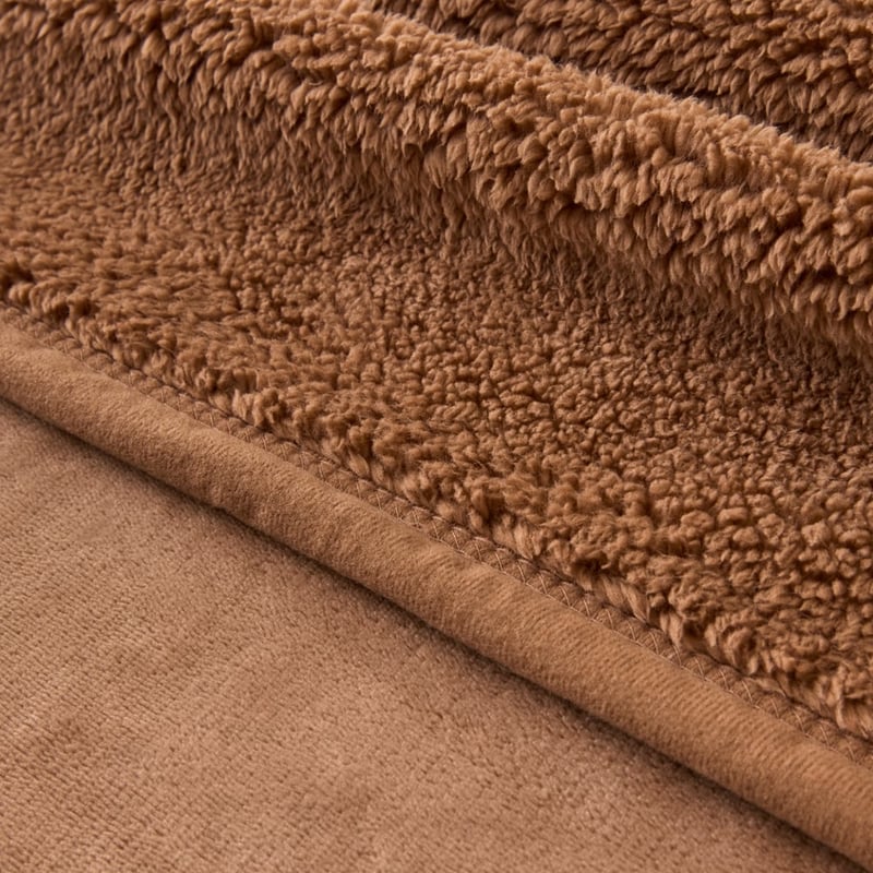 Walnut Sherpa Blanket