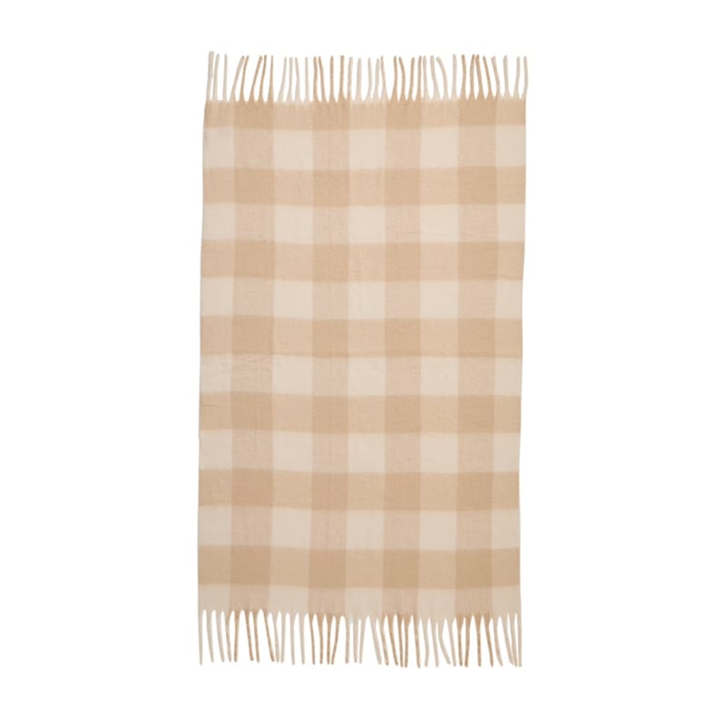 Michigan Natural Check Throw