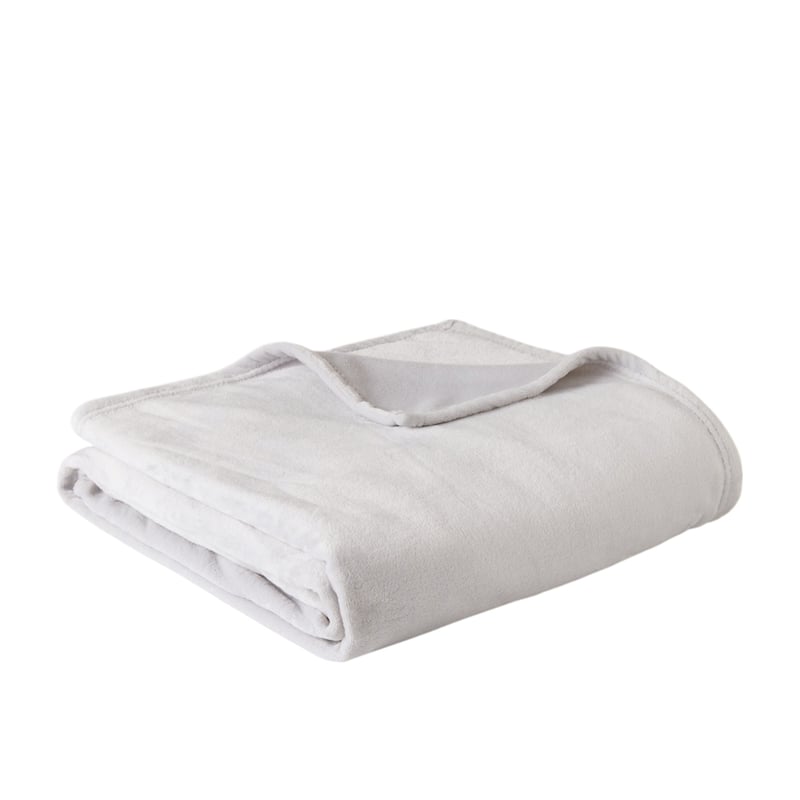 Aspen Silver Fleece Blanket