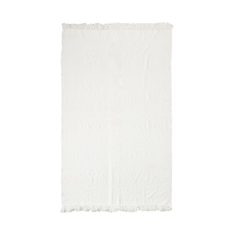 Loki White Boucle Throw