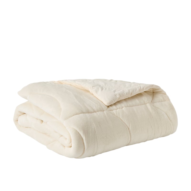 Natural Wave Plush Quilted Comforter Blanket