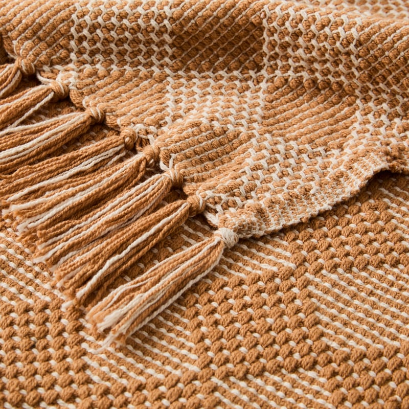 Harlequin Peanut Check Throw