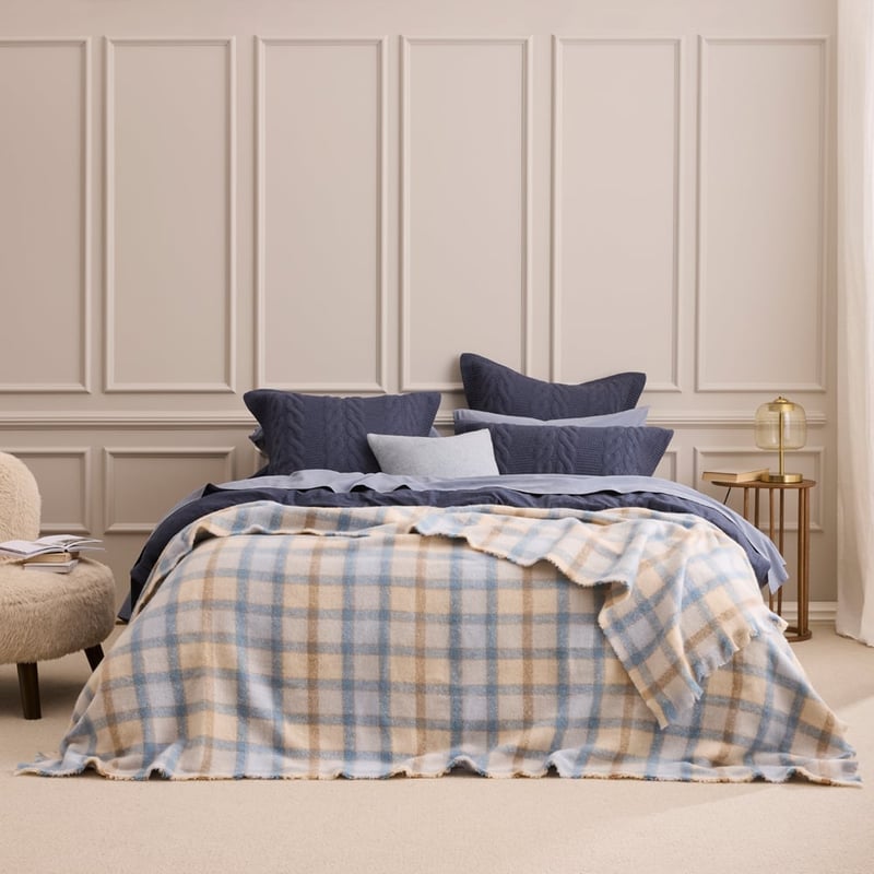 Michigan Flinders Check Blanket