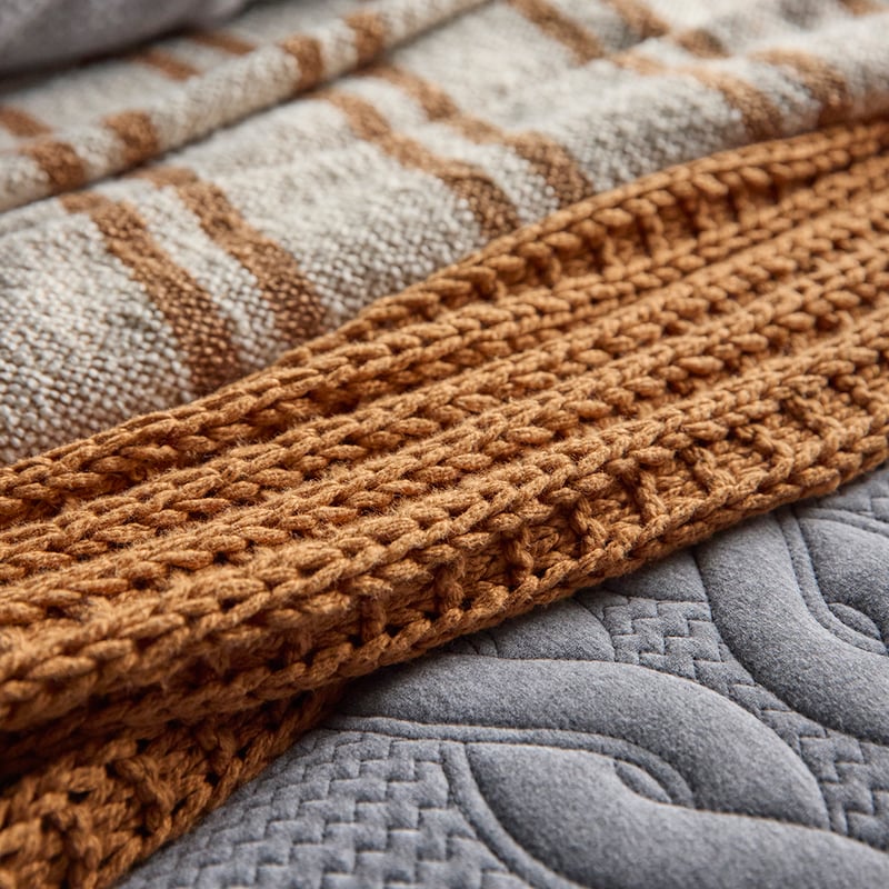 Riley Cashew Knit Throw